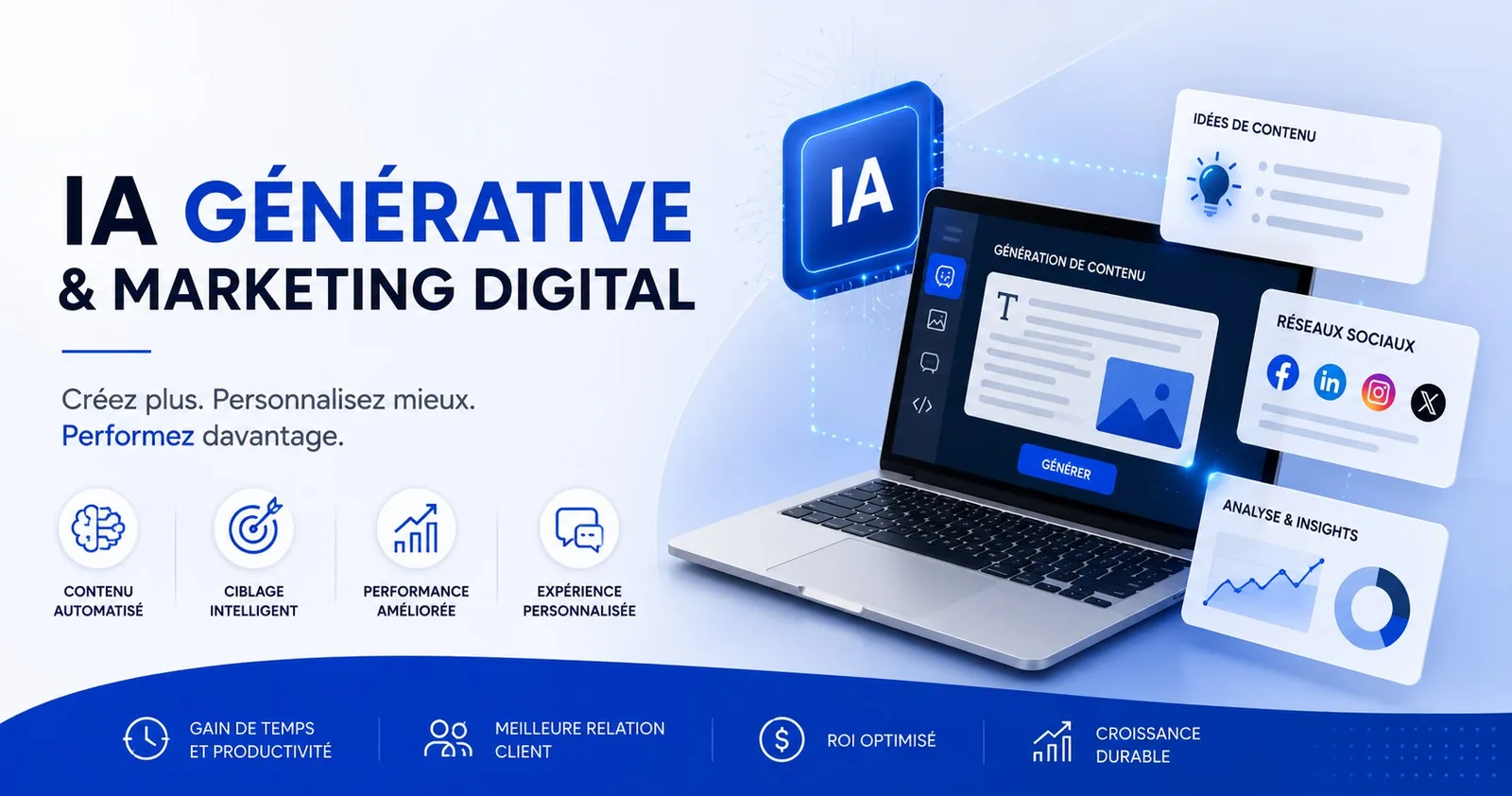 L'IA générative dans votre marketing : utile, sans se faire pénaliser